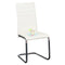 Mona&Bessie# High Gloss Z-Leg Dining Suite | 1.5M Table&6 Chairs | White color