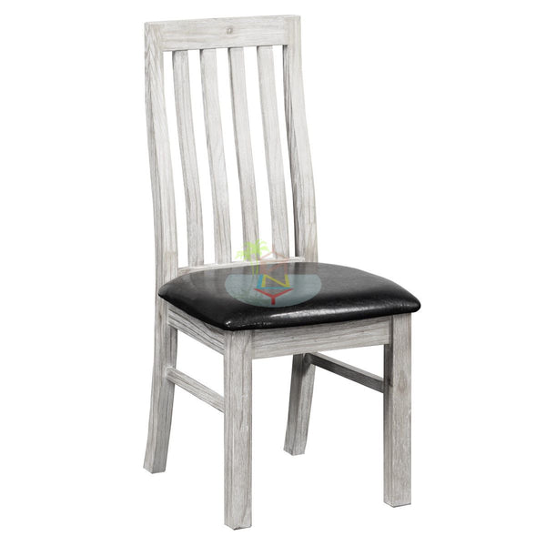 Amanda# NZ Pine White Wash White Wash Dining Chair