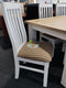 Ashland# Acacia White&Wood Dining Chair