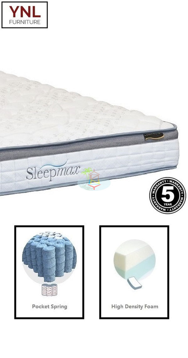 *Best Value* Sleepmax# Pocket spring with a 4cm Euro-top Mattress| Single size