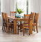Felton# NZ Pine Chunky Dining Suite | 1.5M Table&6 Chairs