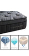 Gel Memory Foam Pocketed Tall Coil with 12cm Euro Top and Encasement Mattress| Super-King size