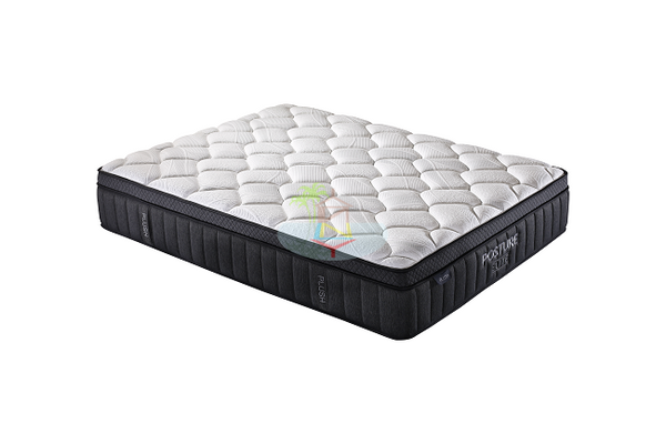 "Top Selling" Posture Elite# Plush 7 Zoned Pocketed Tall Coil with 10cm Euro Top Mattress| Queen size