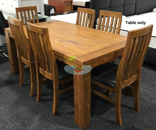 Woodgate# NZ Pine Rustic Dining Table | 1.8M