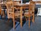 Holiday# Malaysian Oak Dining Suite | 0.6-1.2M Flip&Fold Table&4 Chairs | Rustic Oak