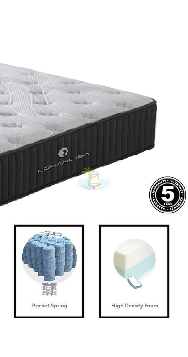 *Firm Lover* Sleepmax# Extra Firm Zoned Pocketed Tall Coil Mattress| King-Single size