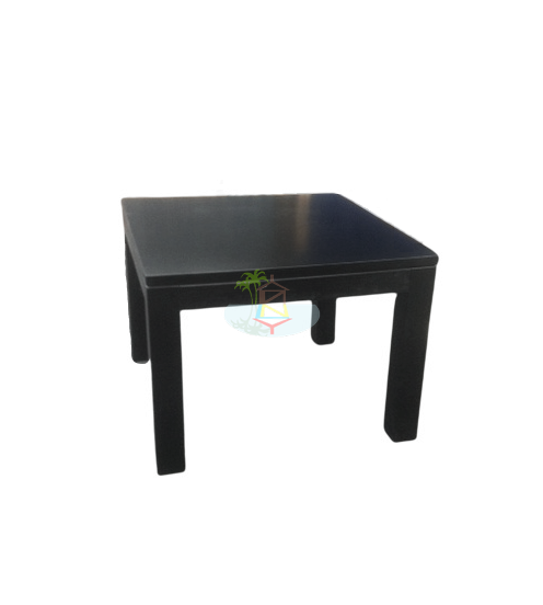PurePine# NZ Pine  Dining Table | 1.0M Square | Black color