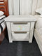 Amanda# NZ Pine White Wash White Wash Bedside Table | LS