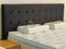Boston# Headboard | Super-King | Charcoal color | LS