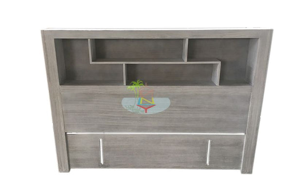 Amanda Bookcase# NZ Pine White Wash Headboard