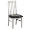 Amanda# NZ Pine White Wash White Wash Dining Chair | LS