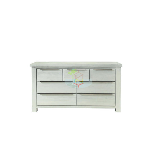 Amanda# NZ Pine White Wash White Wash Dresser | LS