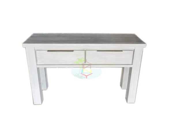 Amanda# NZ Pine White Wash Hall Table