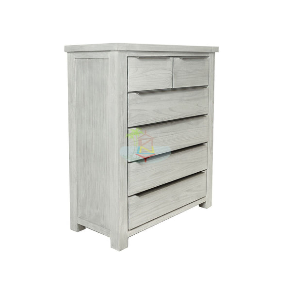 Amanda# NZ Pine White Wash White Wash Tall Boy | LS