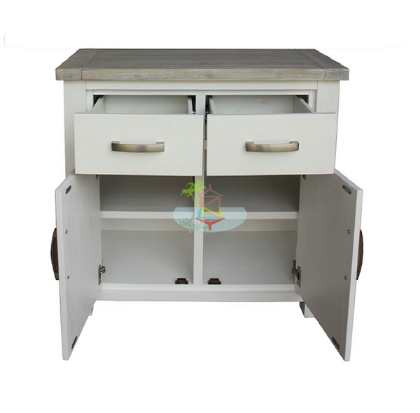 Ashland# Acacia White&Wood Ash Top Buffet | 0.9M