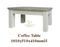 Ashland# Acacia White&Wood Ash Top Coffee Table | No Drawer | LS