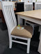Ashland# Acacia White&Wood Dining Chair| TR