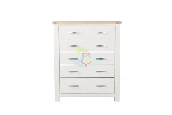 Ashland# Acacia White&Wood Ash Top Tall Boy| TR