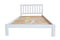 Classic# NZ Pine Simplicity Bed Frame | Queen | White color | LS