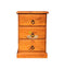 Classic# NZ Pine Simplicity Bedside Table | 3 Drawer | Pine color