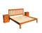Classic# NZ Pine Simplicity Bed Frame | Queen | Pine color | LS
