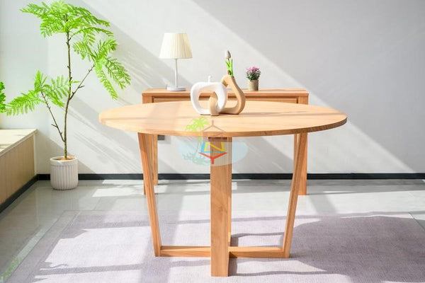 Dallas# Queensland Messmate  Dining Table | 1.3M Round