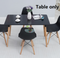 Echo# Scandinavian Dining Table | 1.2M | Black color