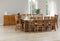 Felton# NZ Pine Chunky Dining Suite | 2.4M Table&10 Chairs| TR