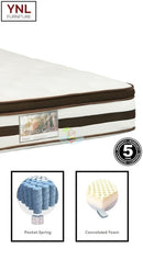 *Heavy Duty* Pocket spring with a 7cm Euro Top Mattress| Queen size | LS