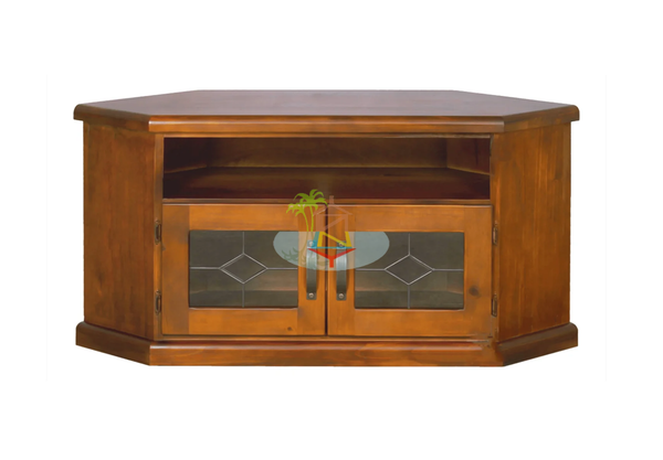 Felton# NZ Pine Chunky  TV Unit | Corner