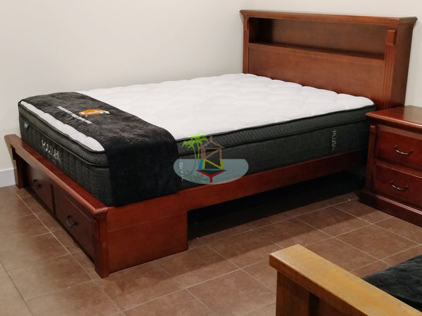 Marina# NZ Pine Drawer and/or Storage  Bed Frame | King