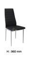 Mona# High Gloss Dining Suite | 1.2M Table&4 Chairs | Black color