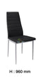 Mona# High Gloss Dining Suite | 1.2M Table&4 Chairs | Black color