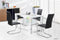 Mona&Bessie# High Gloss Z-Leg Dining Suite | 1.2M Table&4 Chairs | Black color