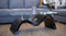 Myron# Glass Top High Gloss Glass Top Coffee Table | Black color