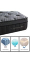 Gel Memory Foam Pocketed Tall Coil with 12cm Euro Top and Encasement Mattress| Super-King size | LS