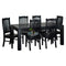 PurePine# NZ Pine  Dining Suite | 1.8M Table&6 Chairs | Black color| TR