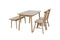 Paris# Scandinavian Dining Suite | 1.2M Table&2 Chairs&1 Bench | Light color| TR