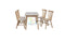 Paris# Scandinavian Dining Suite | 1.2M Table&4 Chairs | Light color