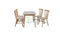 Paris# Scandinavian Dining Suite | 1.2M Table&4 Chairs | Light color| TR