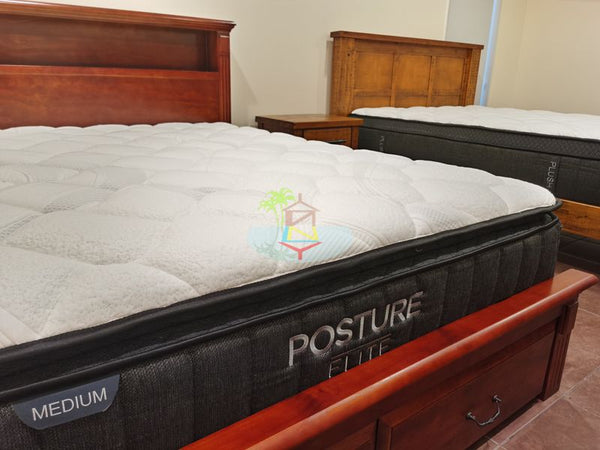 *Most Popular* Posture Elite# Medium 5 Zoned Pocketed Tall Coil with 8cm Pillow Top Mattress| Super-King size