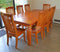 PurePine# NZ Pine  Dining Suite | 2.1M Table&8 Chairs | Pine color| TR