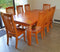 PurePine# NZ Pine  Dining Suite | 2.1M Table&8 Chairs | Pine color