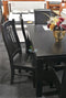 PurePine# NZ Pine  Dining Suite | 1M Square Table&4 Chairs | Black color | LS