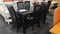 PurePine# NZ Pine  Dining Suite | 1.8M Table&6 Chairs | Black color| TR