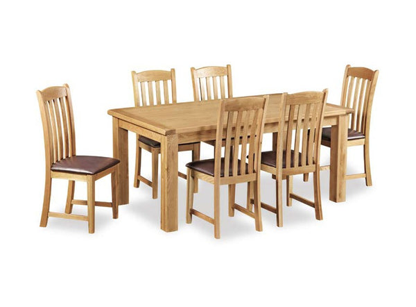 Richmond# American Oak  Dining Suite | 1.8M Table&6 Chairs
