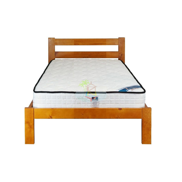 Tina# NZ Pine Simplicity Bed Frame | King-Single | Pine color| TR