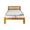 Tina# NZ Pine Simplicity Bed Frame | King-Single | Pine color| TR