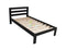 Tina# NZ Pine Simplicity Bed Frame | King-Single | Black color| TR