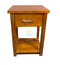 Tina# NZ Pine Simplicity Bedside Table | 1 Drawer | Pine color